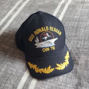 USS Ronald Reagan CVN-76 Navy Cap | Embroidered Military Hat
